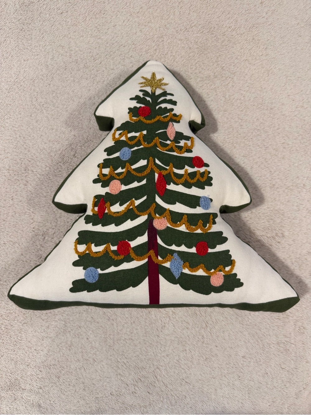 threshold christmas tree pillow